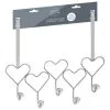 B&M Heart Diamante Overdoor Hooks -Furniture shop 377713 5 ball heart diamante hooks