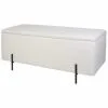 B&M Teddy Fleece Ottoman With Legs 1 B&M Teddy Fleece Ottoman With Legs -Furniture shop 378069 teddy fleece ottoman