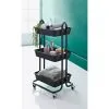 Spaceways 3 Tier Multi-Purpose Trolley - Black 1 Spaceways 3 Tier Multi-Purpose Trolley - Black -Furniture shop 378713 mobel 3 tier multipurpose trolley black