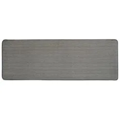 B&M Loop Washable Runner - Grey Stripe -Furniture shop 379090 loop washable runner 57cmx150cm grey stripe 2