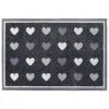B&M Eco Flex Doormat - Hearts -Furniture shop 379095 eco flex doormat 50x75cm grey hearts