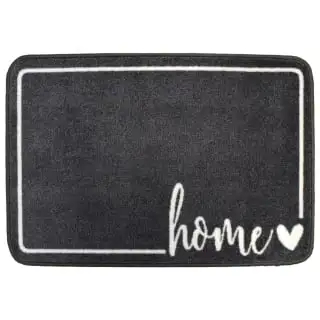 B&M Super Soft Washable Slogan Mat 50 X 70cm - Grey 3 B&M Super Soft Washable Slogan Mat 50 X 70cm - Grey