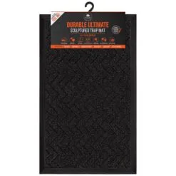 B&M Ultimate Trap Mat 45 X 75cm - Black -Furniture shop 379124 durable ultimate sculpted trap mat 45x75cm black