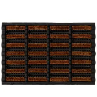 B&M Rubber Coir & Wire Scraper Doormat 40 X 60cm 3 B&M Rubber Coir & Wire Scraper Doormat 40 X 60cm