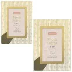 B&M Harmony Glass Photo Frame 5 X 7" - Gold -Furniture shop 380067 380068 harmony glass photo frame main 2 1