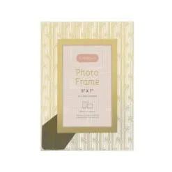 B&M Harmony Glass Photo Frame 5 X 7" - Gold -Furniture shop 380068 harmony glass photo frame 5x7 1