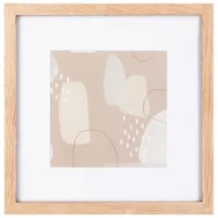 B&M Square Wooden Photo Frame 10cm