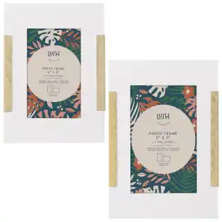 B&M Strip Photo Frame 5 X 7" - White & Gold 6 B&M Strip Photo Frame 5 X 7" - White & Gold - Image 4