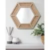 B&M Cane Hex Mirror - Natural 1 B&M Cane Hex Mirror - Natural -Furniture shop 380101 cane hex mirror