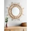 B&M Sunburst Cane Mirror - Natural -Furniture shop 380102 sunburst cane mirror