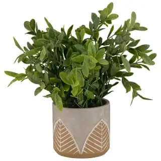 B&M Faux Plant In Leaf Pot 3 B&M Faux Plant In Leaf Pot