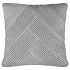 B&M Pleated Cushion - Silver 1 B&M Pleated Cushion - Silver -Furniture shop 380360 silver pleated cushion1