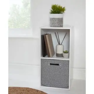 Kavala Cotton Lokken Cube Shelving Unit & Basket - Black 4 Kavala Cotton Lokken Cube Shelving Unit & Basket - Black - Image 2