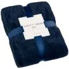 B&M Waffle Throw - Navy 1 B&M Waffle Throw - Navy -Furniture shop 383150 waffle throw navy