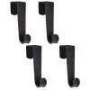 B&M Velvet Overdoor Hooks 4pk - Black -Furniture shop 383665 4 velvet non slip over door hooks black 2