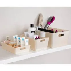Home Essentials Soho Storage Tray 6 X 25.5 X 17cm - Cream 6 Home Essentials Soho Storage Tray 6 X 25.5 X 17cm - Cream -Furniture shop 384315 384328 384411 384421 soho shimmer box cream group1 1