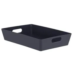Home Essentials Soho Storage Tray 15 X 35 X 26cm - Graphite