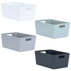 Home Essentials Soho Storage Tub 11 X 25.5 X 17cm - White 7 Home Essentials Soho Storage Tub 11 X 25.5 X 17cm - White -Furniture shop 384323 soho size e box 11x25 5x17cm group