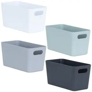 Home Essentials Soho Storage Tub 10 X 30 X 10cm - Graphite 4 Home Essentials Soho Storage Tub 10 X 30 X 10cm - Graphite - Image 2