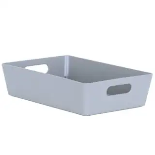 Home Essentials Soho Storage Tray 6 X 25.5 X 17cm - Grey 3 Home Essentials Soho Storage Tray 6 X 25.5 X 17cm - Grey