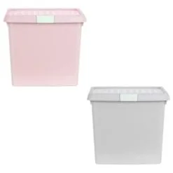 B&M Waffle Clip Box Storage Cube 14L - Dusty Pink 11 B&M Waffle Clip Box Storage Cube 14L - Dusty Pink -Furniture shop 384965 384966 14l waffle clip box cube group 1