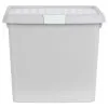 B&M Waffle Clip Box Storage Cube 14L - Grey 1 B&M Waffle Clip Box Storage Cube 14L - Grey -Furniture shop 384966 grey 14l waffle clip box cube