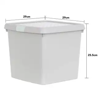 B&M Waffle Clip Box Storage Cube 14L - Grey 6 B&M Waffle Clip Box Storage Cube 14L - Grey - Image 4