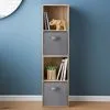 Lokken Tall 4 Cube Storage Unit With 2 Baskets -Furniture shop 385200 lokken 4 cube 2 basket
