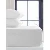 Silentnight King Fitted Sheet - White -Furniture shop 385330 385331 385332 35334 white pillow pair single double king sheet 1