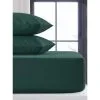 Silentnight King Fitted Sheet - Dark Green 1 Silentnight King Fitted Sheet - Dark Green -Furniture shop 385342 385343 385344 385345 dark green pillow pair single double king sheet 3