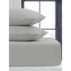 Silentnight Single Fitted Sheet - Light Grey -Furniture shop 385346 385347 385348 385349 light grey pillow pair single double king sheet