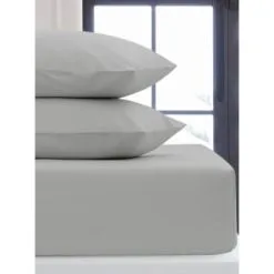 Silentnight Single Fitted Sheet - Light Grey