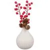 B&M White Vase With Berries 1 B&M White Vase With Berries -Furniture shop 387581 white vase with berries