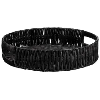 B&M Black Woven Tray 3 B&M Black Woven Tray