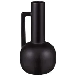 B&M Black Ceramic Vase