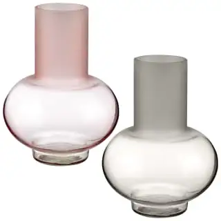 B&M Frosted Vase - Grey 4 B&M Frosted Vase - Grey - Image 2