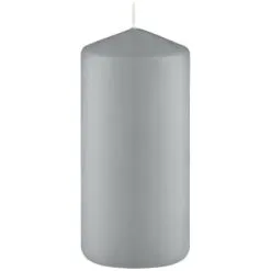 Simply Everyday Grey Pillar Candles 4pk -Furniture shop 387750 4 pack grey pillar candles