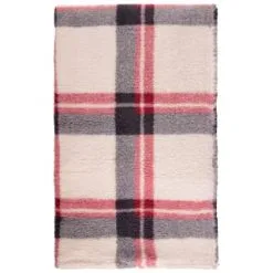 Simply Everyday Check Sherpa Throw - Red 7 Simply Everyday Check Sherpa Throw - Red -Furniture shop 388703 red check sherpa throw 2
