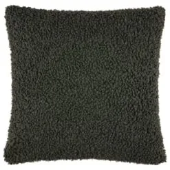 B&M Roma Boucle Cushion Cover - Dark Green