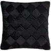 B&M Rubin Black Velvet Basket Weave Cushion -Furniture shop 388798 black rubin velvet basket weave cushion