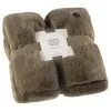 B&M Aspen Faux Fur Throw - Sage -Furniture shop 388819 aspen faux fur throw sage 4