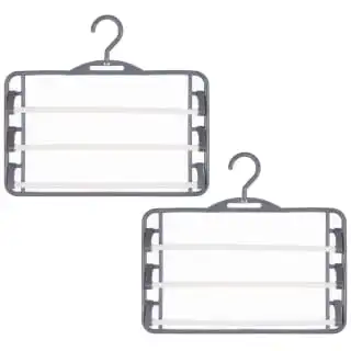 B&M Swivel Hook Trouser Hangers 2pk 4 B&M Swivel Hook Trouser Hangers 2pk - Image 2