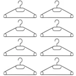 B&M Swivel Hook Hangers 8pk - Grey 7 B&M Swivel Hook Hangers 8pk - Grey -Furniture shop 389265 home organisation 8pk swivel hook hangers grey 2