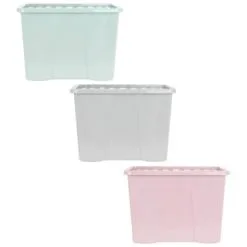 B&M Storage Box With Lid 80L - Dusty Pink 11 B&M Storage Box With Lid 80L - Dusty Pink -Furniture shop 391381 391383 391384 80l storage box and lid group 1