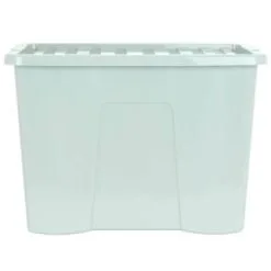 B&M Storage Box With Lid 80L - Sage -Furniture shop 391384 sage 80l storage box and lid