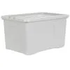 B&M Storage Box With Lid 60L - Grey 1 B&M Storage Box With Lid 60L - Grey -Furniture shop 391387 grey 60l storage box 2