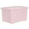 B&M Storage Box With Lid 60L - Dusty Pink