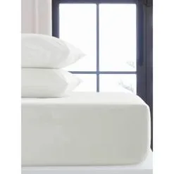 Simply Everyday King White Fitted Sheet