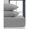 Simply Everyday Silver Double Fitted Sheet -Furniture shop 391656 391657 391660 391661 silver pillow pair single double king sheet 1