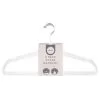 B&M Adult Clear Plastic Hanger 6pk -Furniture shop 392151 6pk clear plastic hangers